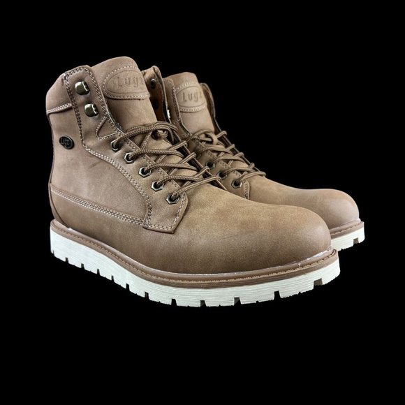 Lugz Men's Bedrock Hi Fashion Dark Tan Bone Boot Sizes 8 - 10.5 - Picture 4 of 9